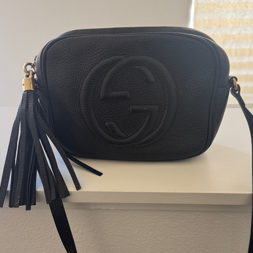Gucci Black Crossbody Bag with Tassel